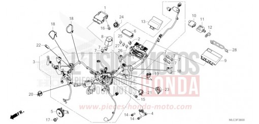WIRE HARNESS XL750P de 2023